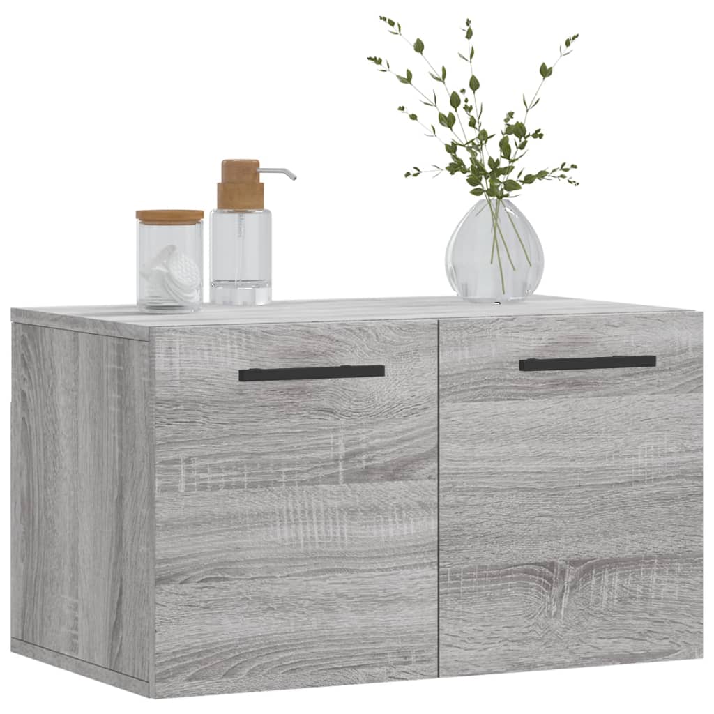 Mobile a Parete Grigio Sonoma 60x36,5x35cm in Legno Multistrato - homemem39