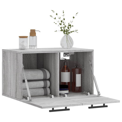 Mobile a Parete Grigio Sonoma 60x36,5x35cm in Legno Multistrato - homemem39