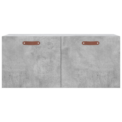 Mobile a Parete Grigio Cemento 80x36,5x35 cm Legno Multistrato - homemem39