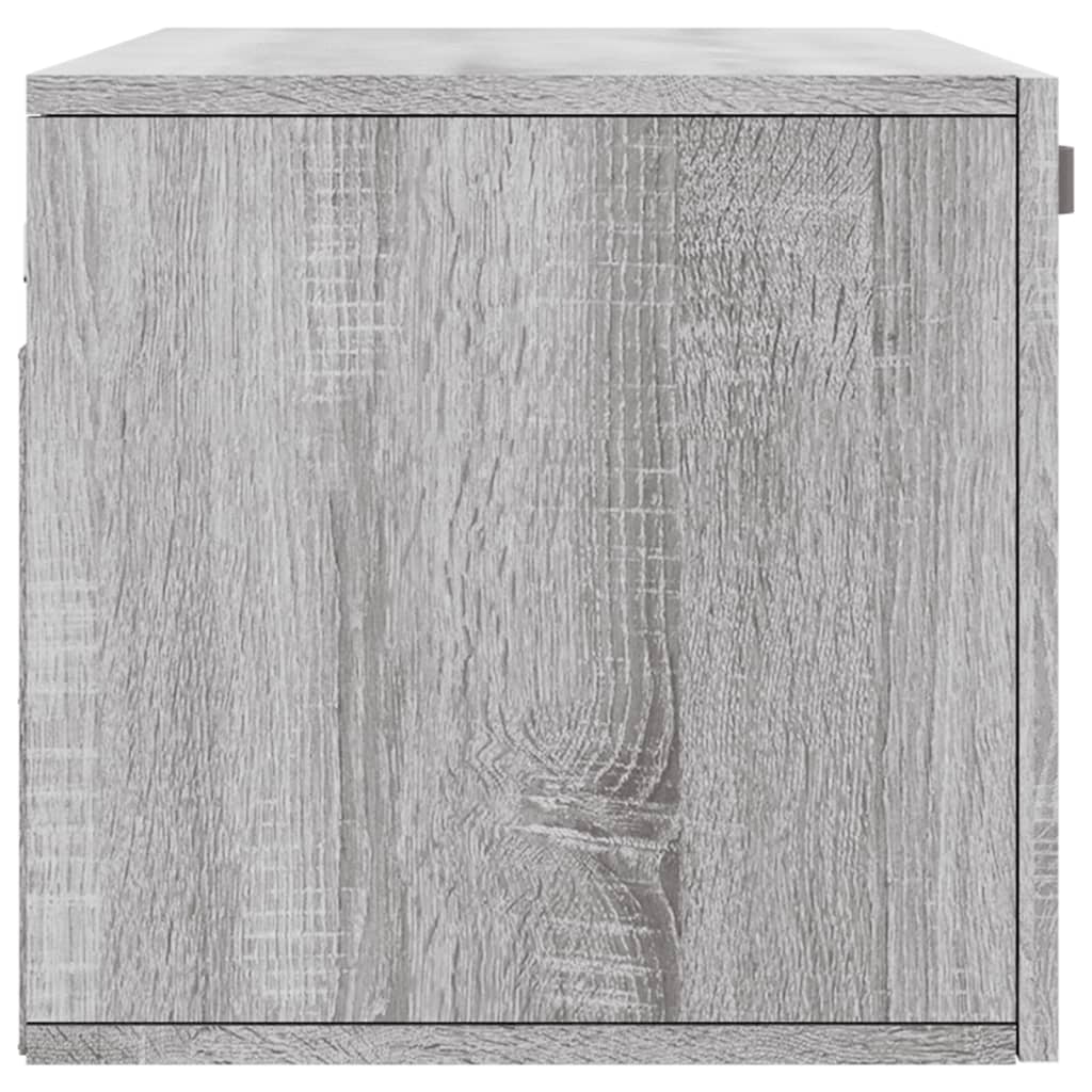 Mobile a Parete Grigio Sonoma 80x36,5x35cm in Legno Multistrato - homemem39