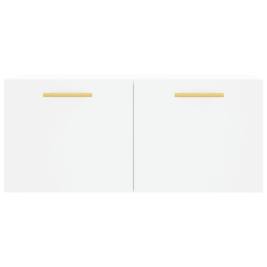 Mobile a Parete Bianco 80x36,5x35 cm in Legno Multistrato - homemem39