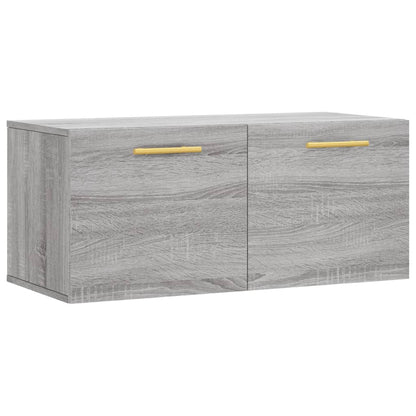 Mobile a Parete Grigio Sonoma 80x36,5x35cm in Legno Multistrato - homemem39