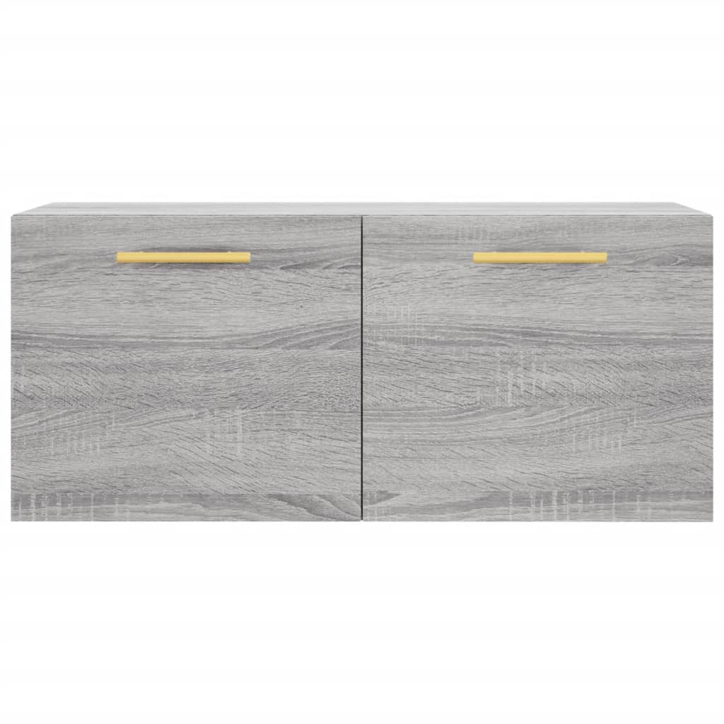 Mobile a Parete Grigio Sonoma 80x36,5x35cm in Legno Multistrato - homemem39