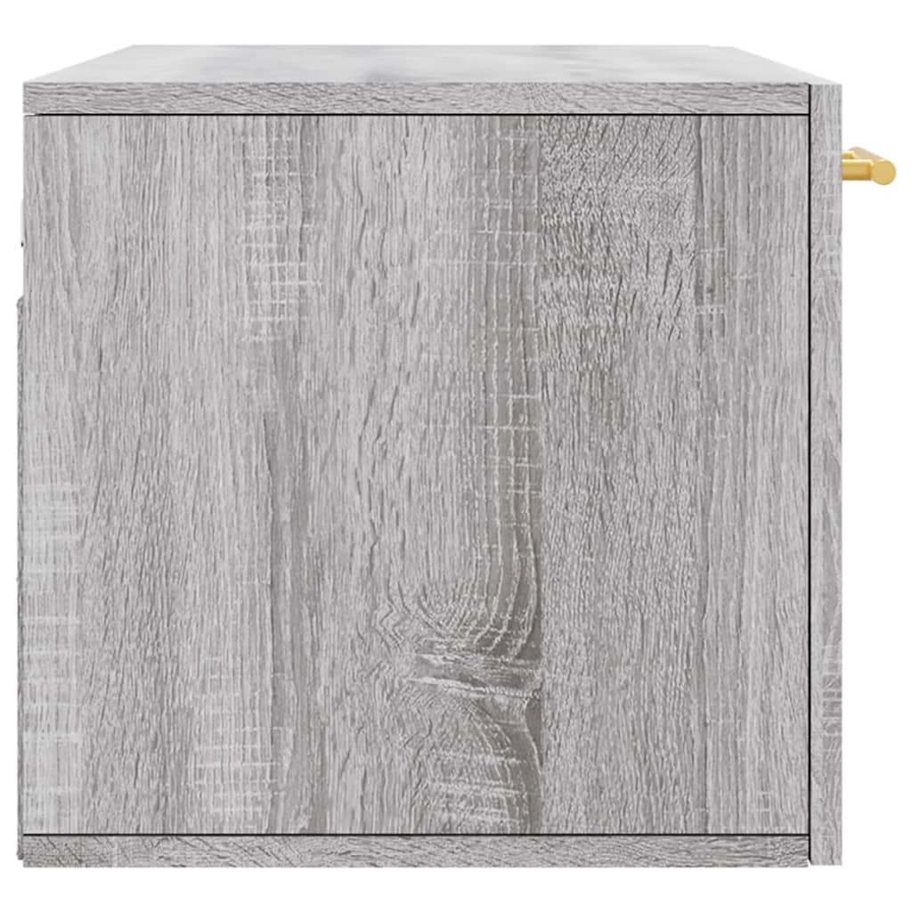 Mobile a Parete Grigio Sonoma 80x36,5x35cm in Legno Multistrato - homemem39