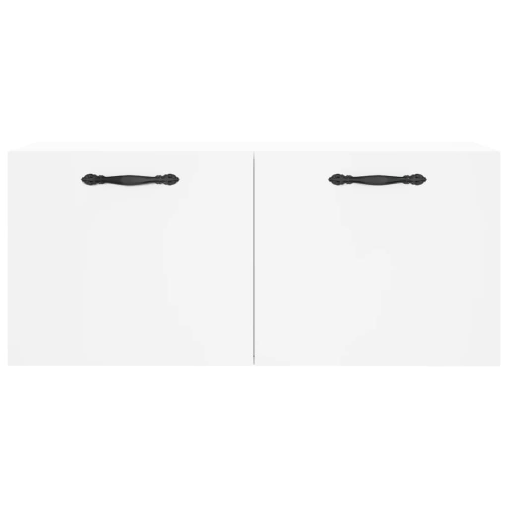 Mobile a Parete Bianco 80x36,5x35 cm in Legno Multistrato - homemem39