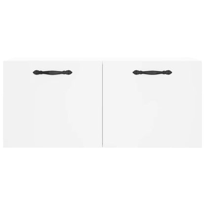 Mobile a Parete Bianco 80x36,5x35 cm in Legno Multistrato - homemem39