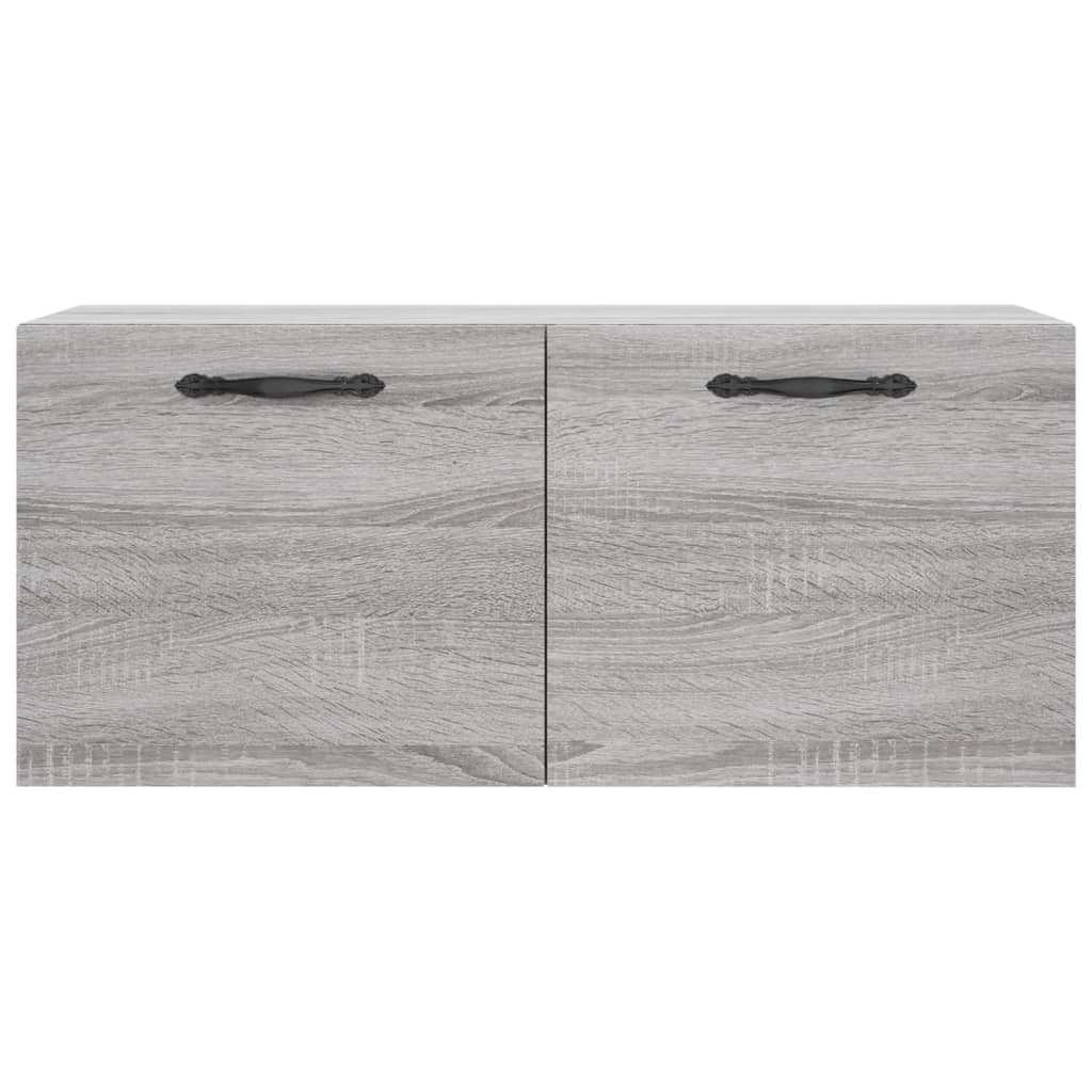 Mobile a Parete Grigio Sonoma 80x36,5x35cm in Legno Multistrato - homemem39