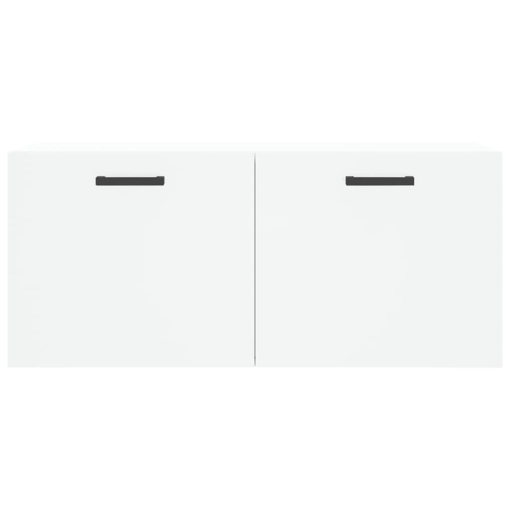 Mobile a Parete Bianco 80x36,5x35 cm in Legno Multistrato - homemem39