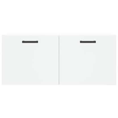 Mobile a Parete Bianco 80x36,5x35 cm in Legno Multistrato - homemem39