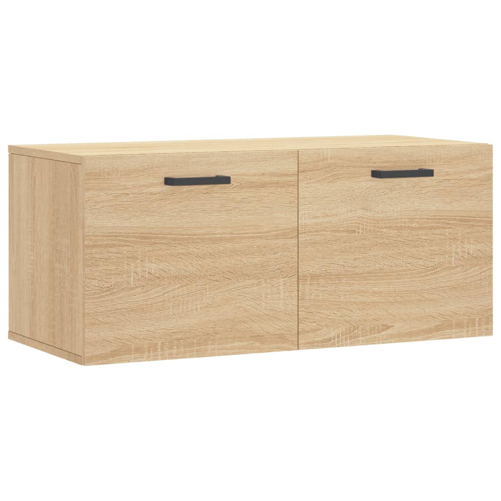 Mobile a Parete Rovere Sonoma 80x36,5x35 cm Legno Multistrato - homemem39