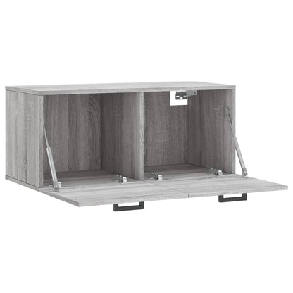 Mobile a Parete Grigio Sonoma 80x36,5x35cm in Legno Multistrato - homemem39