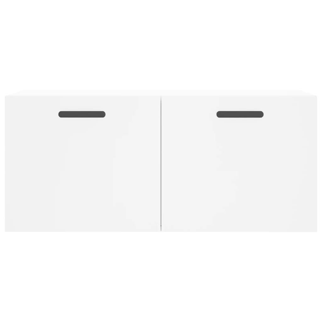 Mobile a Parete Bianco 80x36,5x35 cm in Legno Multistrato - homemem39