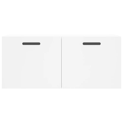 Mobile a Parete Bianco 80x36,5x35 cm in Legno Multistrato - homemem39