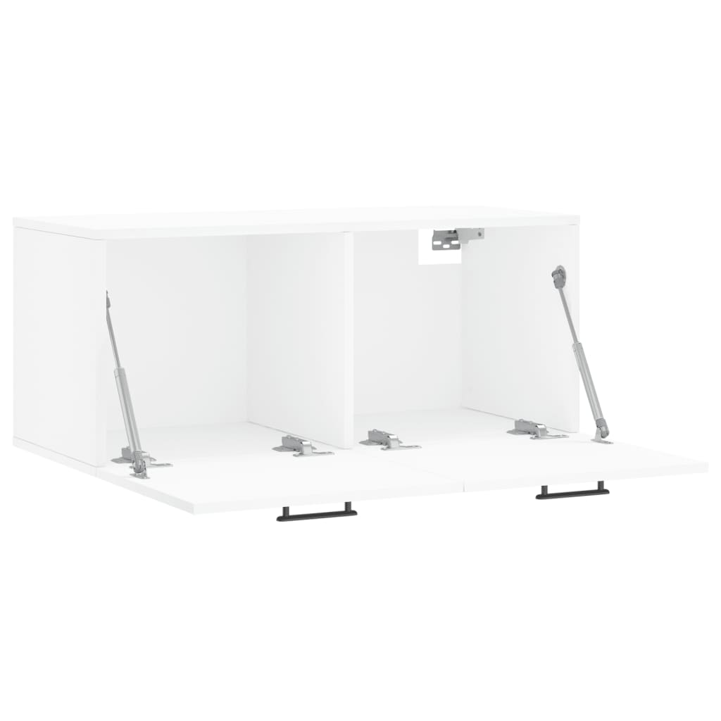 Mobile a Parete Bianco 80x36,5x35 cm in Legno Multistrato - homemem39