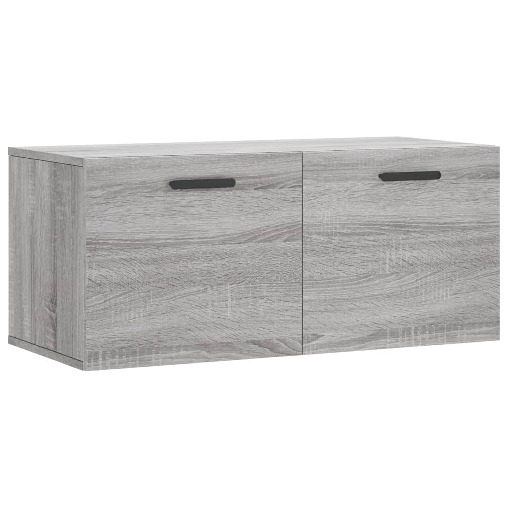 Mobile a Parete Grigio Sonoma 80x36,5x35cm in Legno Multistrato - homemem39