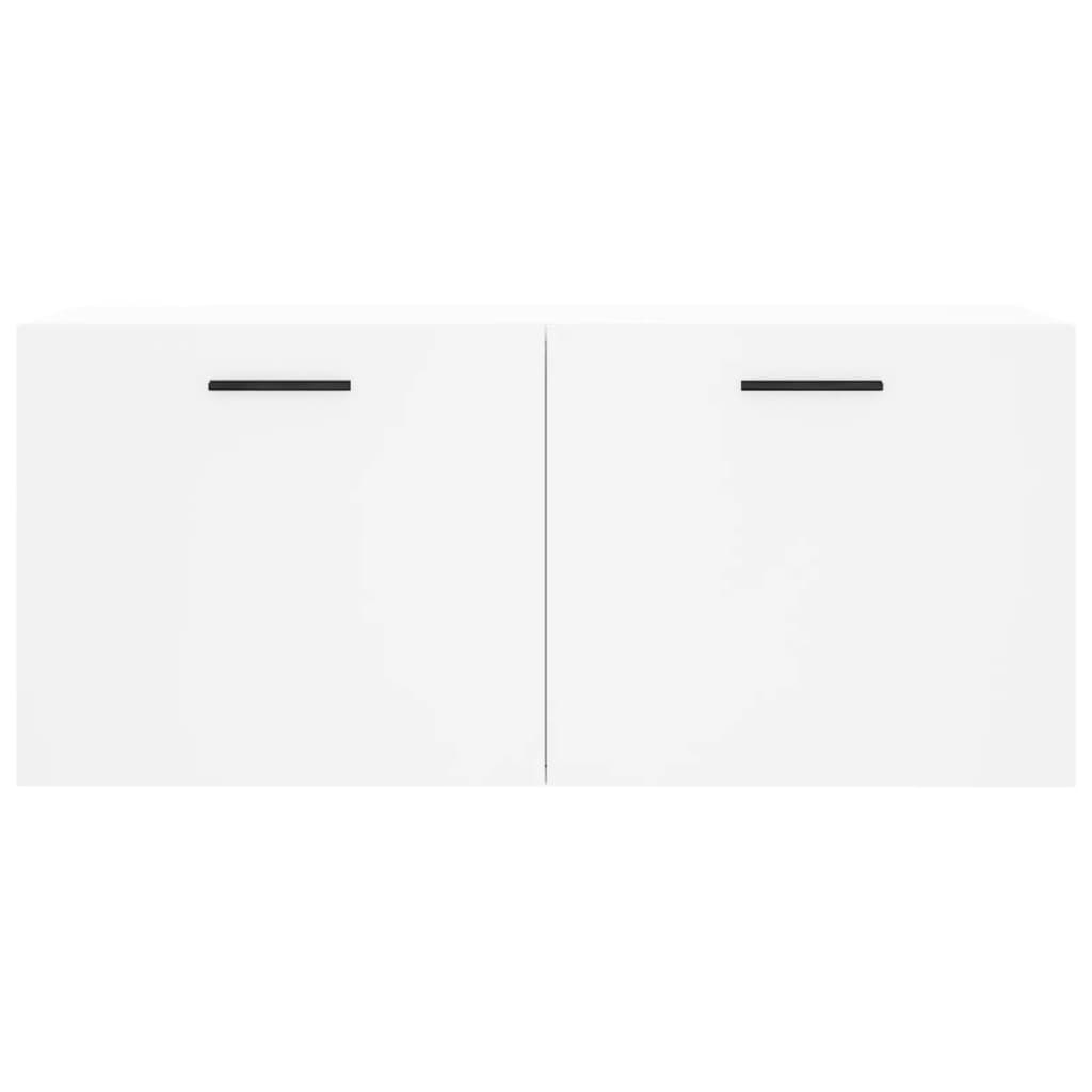 Mobile a Parete Bianco 80x36,5x35 cm in Legno Multistrato - homemem39