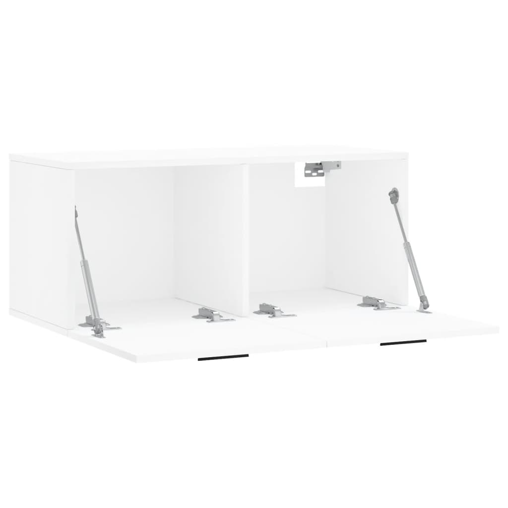 Mobile a Parete Bianco 80x36,5x35 cm in Legno Multistrato - homemem39