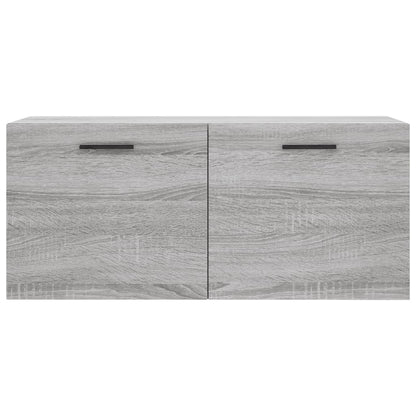 Mobile a Parete Grigio Sonoma 80x36,5x35cm in Legno Multistrato - homemem39