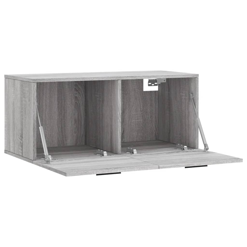 Mobile a Parete Grigio Sonoma 80x36,5x35cm in Legno Multistrato - homemem39