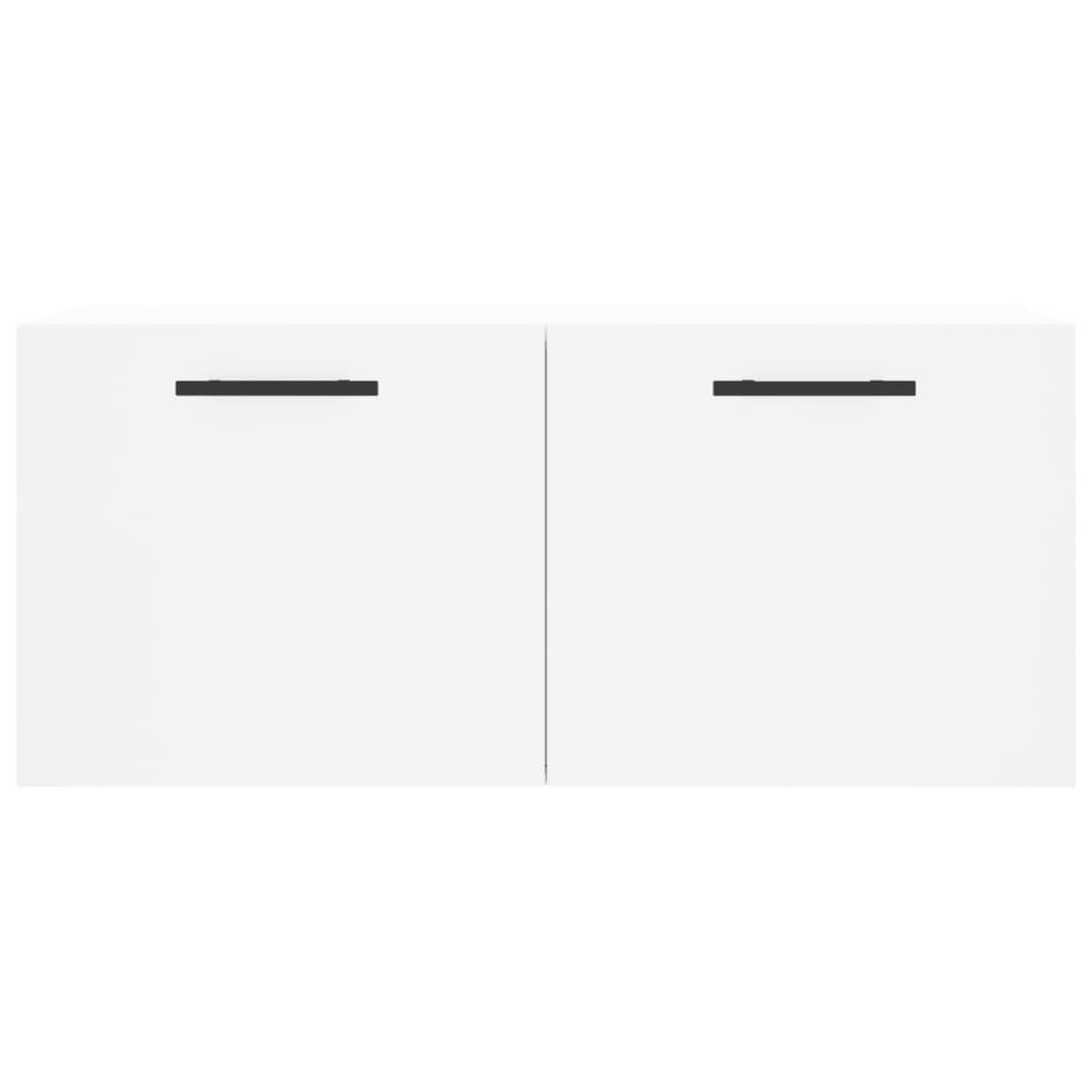 Mobile a Parete Bianco 80x36,5x35 cm in Legno Multistrato - homemem39