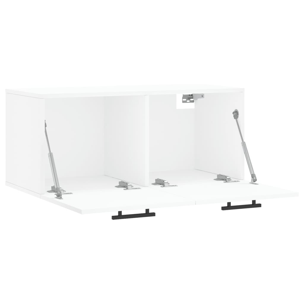 Mobile a Parete Bianco 80x36,5x35 cm in Legno Multistrato - homemem39