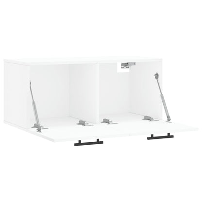 Mobile a Parete Bianco 80x36,5x35 cm in Legno Multistrato - homemem39