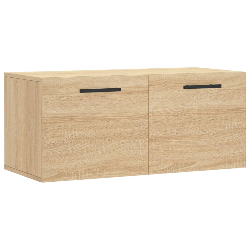 Mobile a Parete Rovere Sonoma 80x36,5x35 cm Legno Multistrato - homemem39