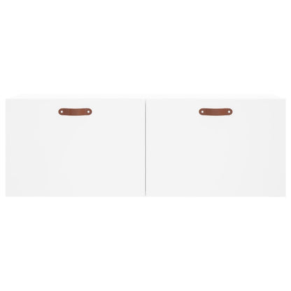 Mobile a Parete Bianco 100x36,5x35 cm in Legno Multistrato - homemem39