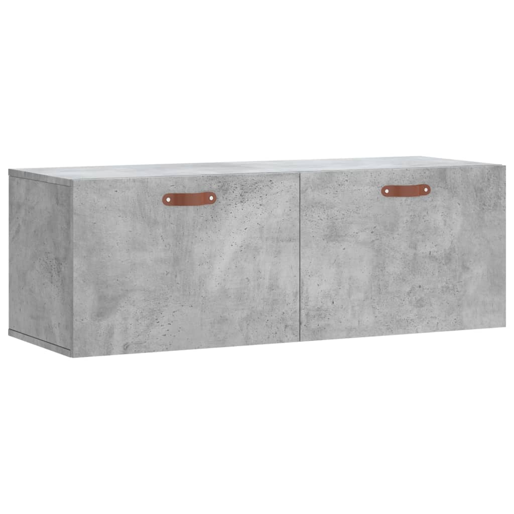 Mobile a Parete Grigio Cemento 100x36,5x35 cm Legno Multistrato - homemem39