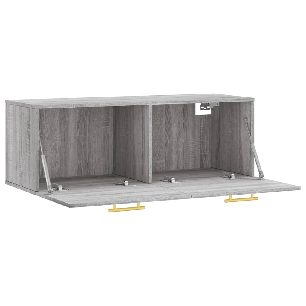 Mobile a Parete Grigio Sonoma 100x36,5x35 cm Legno Multistrato - homemem39