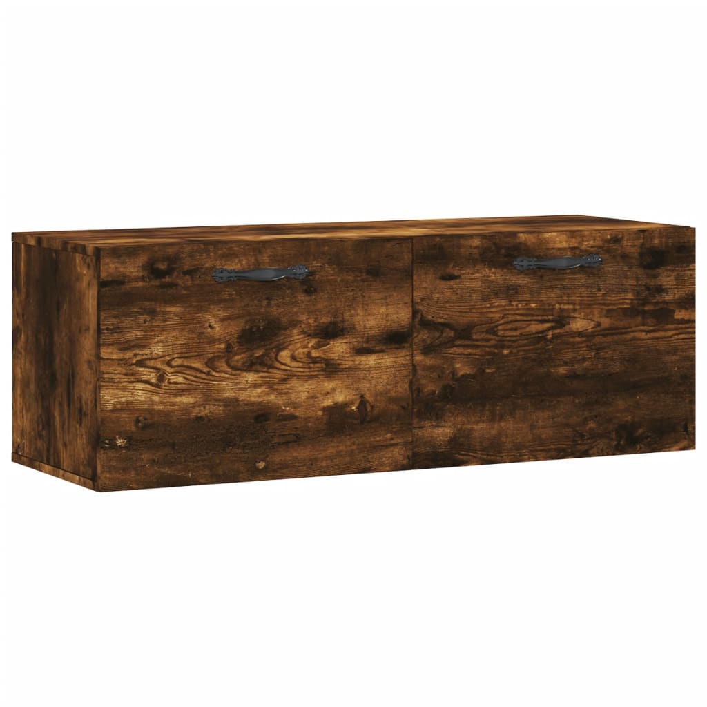 Mobile a Parete Rovere Fumo 100x36,5x35 cm in Legno Multistrato - homemem39