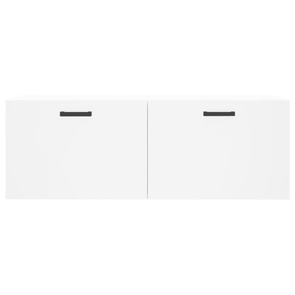 Mobile a Parete Bianco 100x36,5x35 cm in Legno Multistrato - homemem39