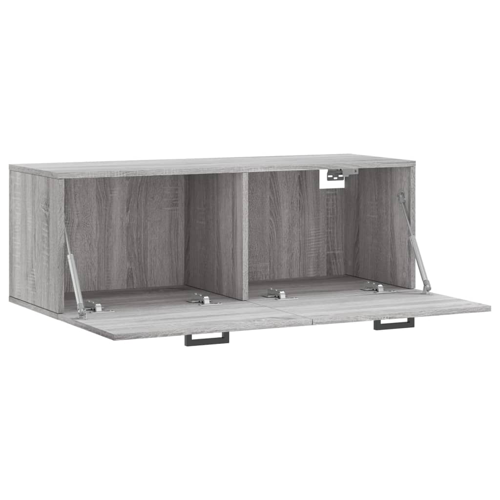 Mobile a Parete Grigio Sonoma 100x36,5x35 cm Legno Multistrato - homemem39