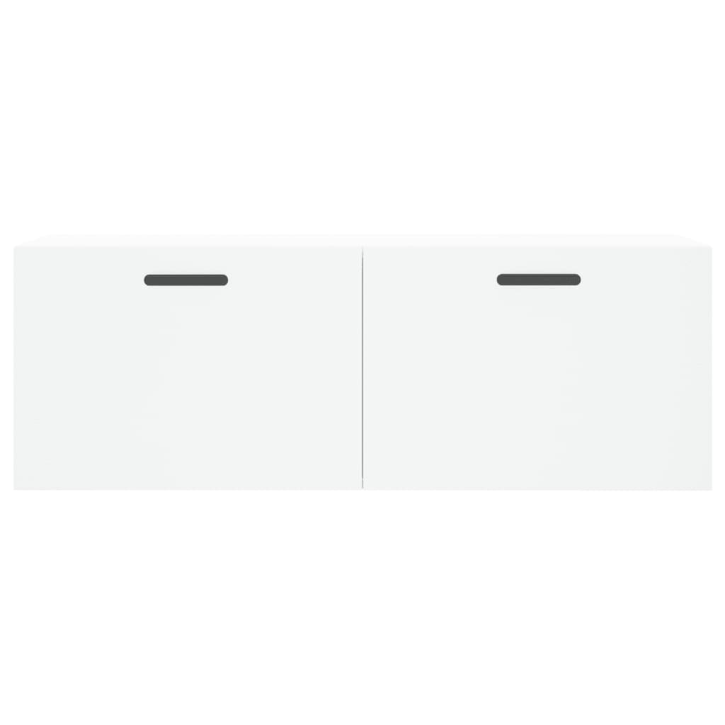 Mobile a Parete Bianco 100x36,5x35 cm in Legno Multistrato - homemem39