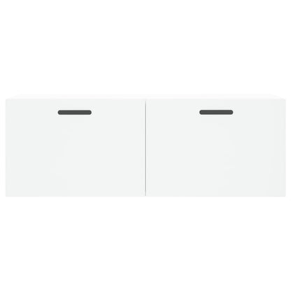 Mobile a Parete Bianco 100x36,5x35 cm in Legno Multistrato - homemem39