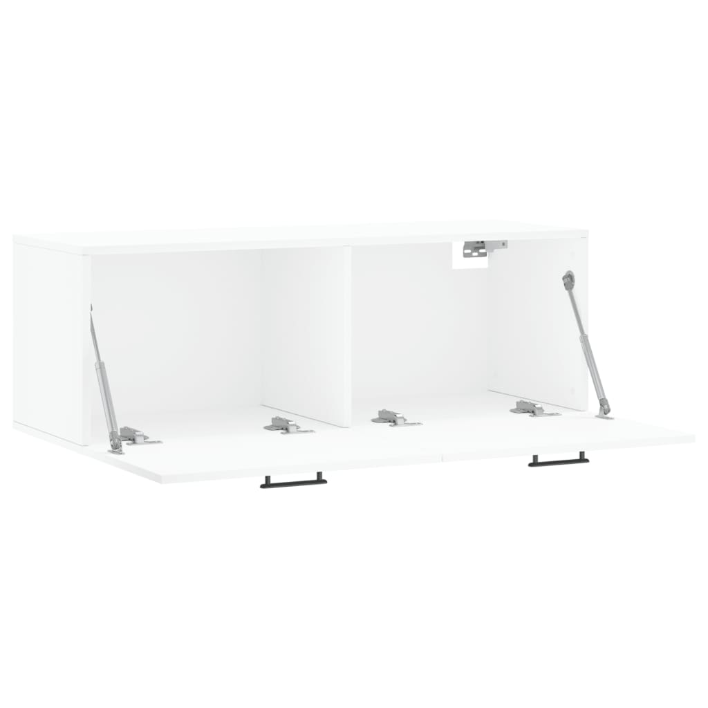 Mobile a Parete Bianco 100x36,5x35 cm in Legno Multistrato - homemem39