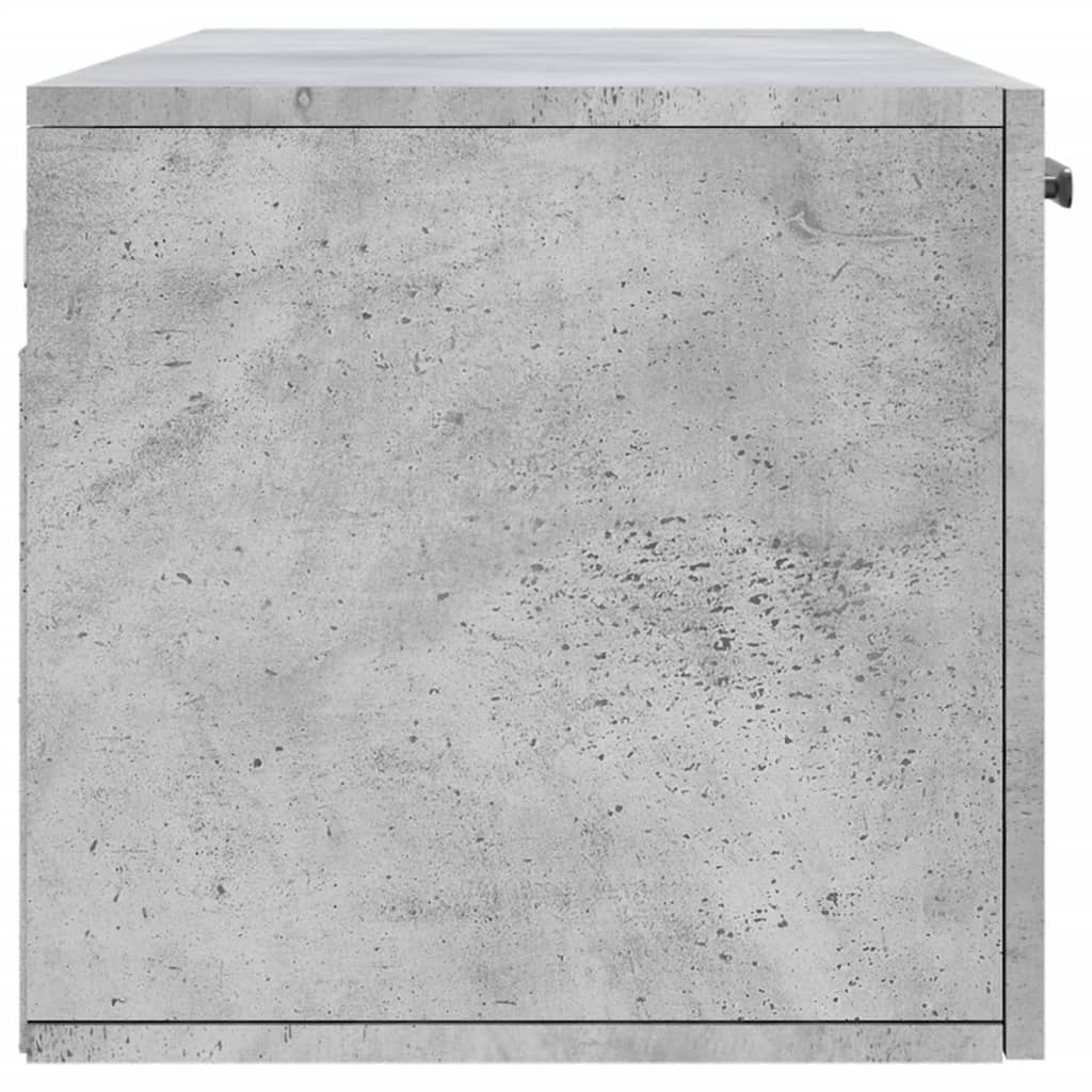 Mobile a Parete Grigio Cemento 100x36,5x35 cm Legno Multistrato - homemem39