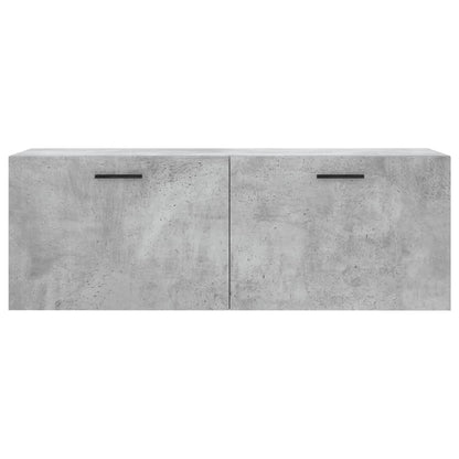 Mobile a Parete Grigio Cemento 100x36,5x35 cm Legno Multistrato - homemem39