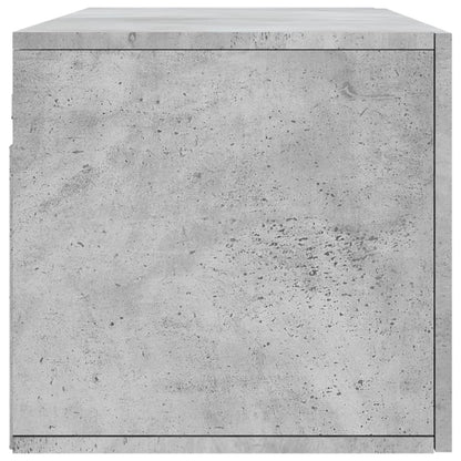 Mobile a Parete Grigio Cemento 100x36,5x35 cm Legno Multistrato - homemem39