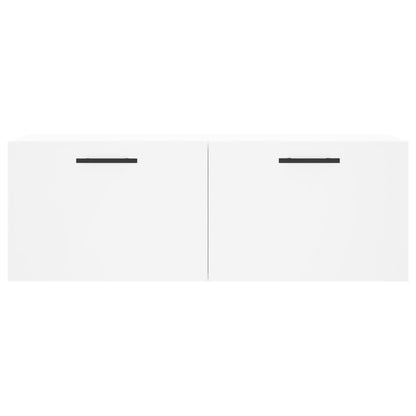 Mobile a Parete Bianco 100x36,5x35 cm in Legno Multistrato - homemem39