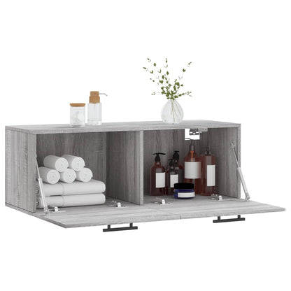 Mobile a Parete Grigio Sonoma 100x36,5x35 cm Legno Multistrato - homemem39