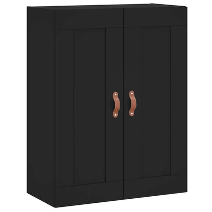 Mobile a Parete Nero 69,5x34,90 cm in Legno Multistrato - homemem39