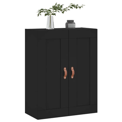 Mobile a Parete Nero 69,5x34,90 cm in Legno Multistrato - homemem39