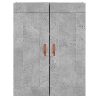 Mobile a Parete Grigio Cemento 69,5x34x90 cm Legno Multistrato - homemem39