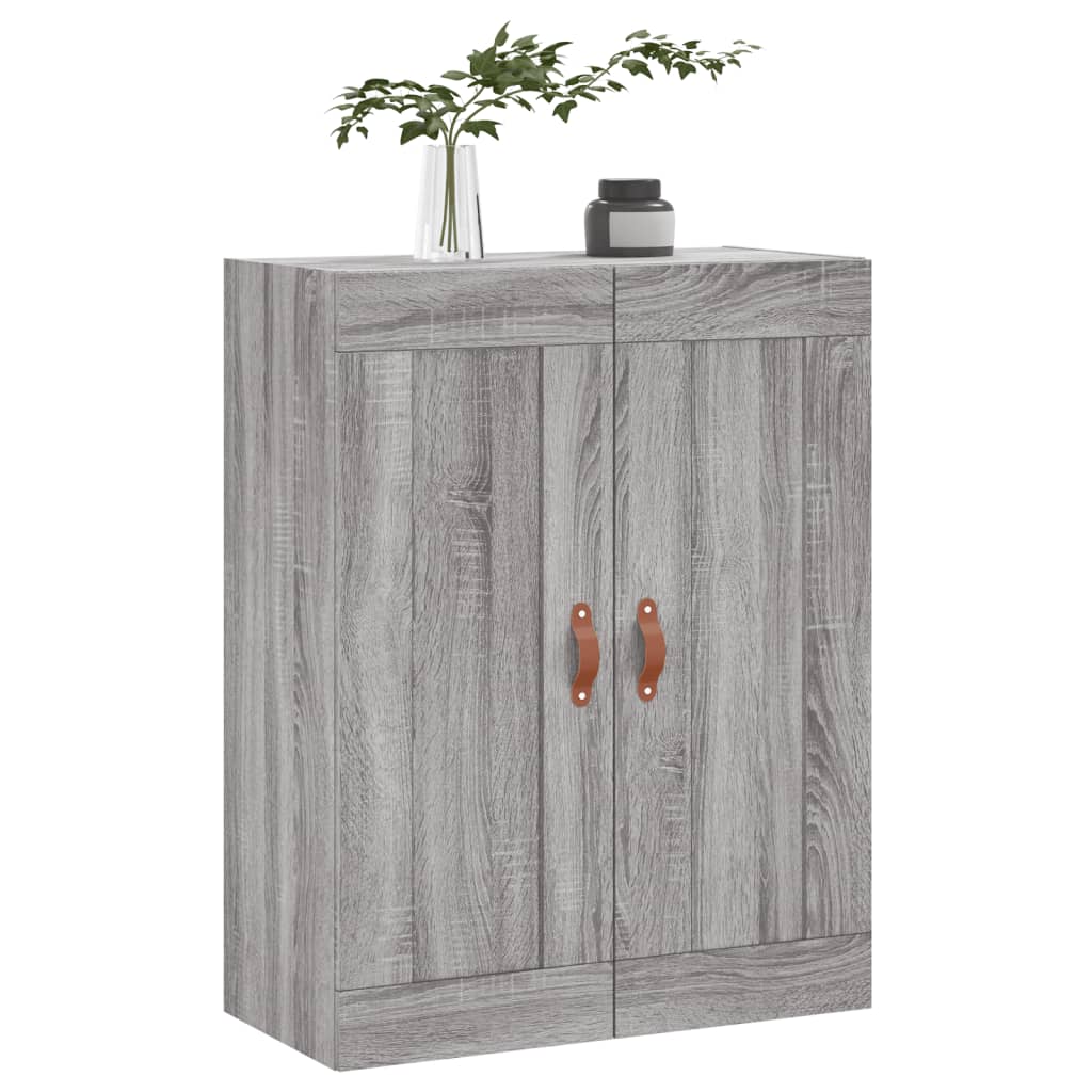 Mobile a Parete Grigio Sonoma 69,5x34x90 cm Legno Multistrato - homemem39