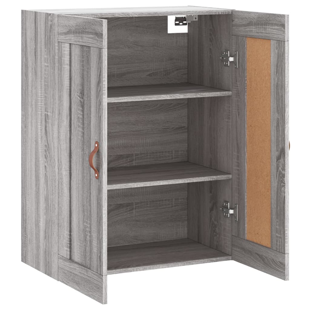 Mobile a Parete Grigio Sonoma 69,5x34x90 cm Legno Multistrato - homemem39