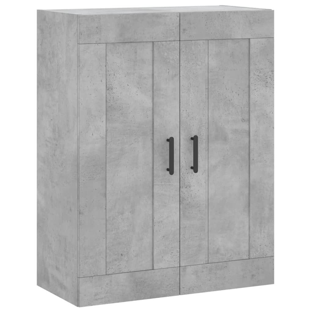 Mobile a Parete Grigio Cemento 69,5x34x90 cm Legno Multistrato - homemem39