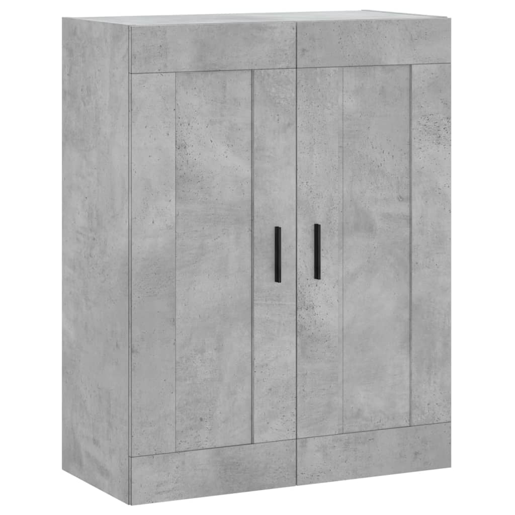 Mobile a Parete Grigio Cemento 69,5x34x90 cm Legno Multistrato - homemem39