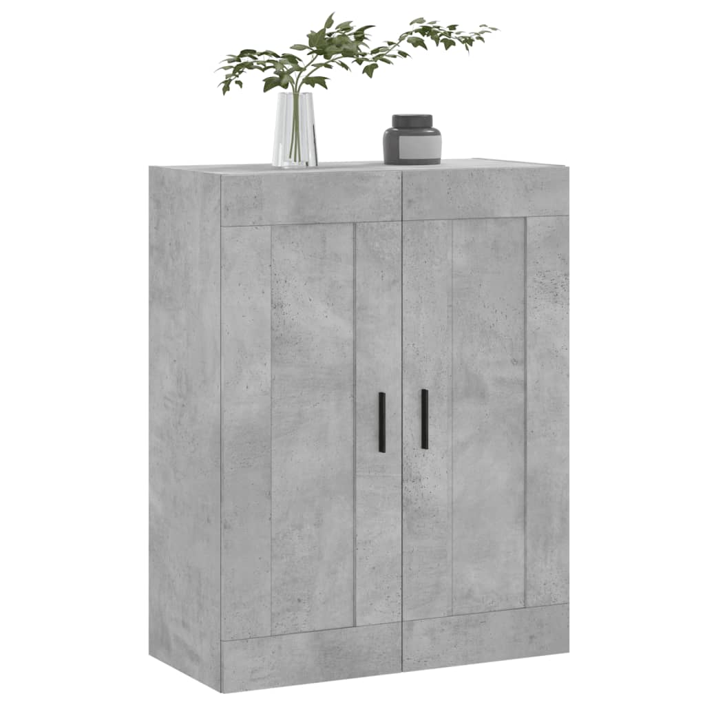 Mobile a Parete Grigio Cemento 69,5x34x90 cm Legno Multistrato - homemem39