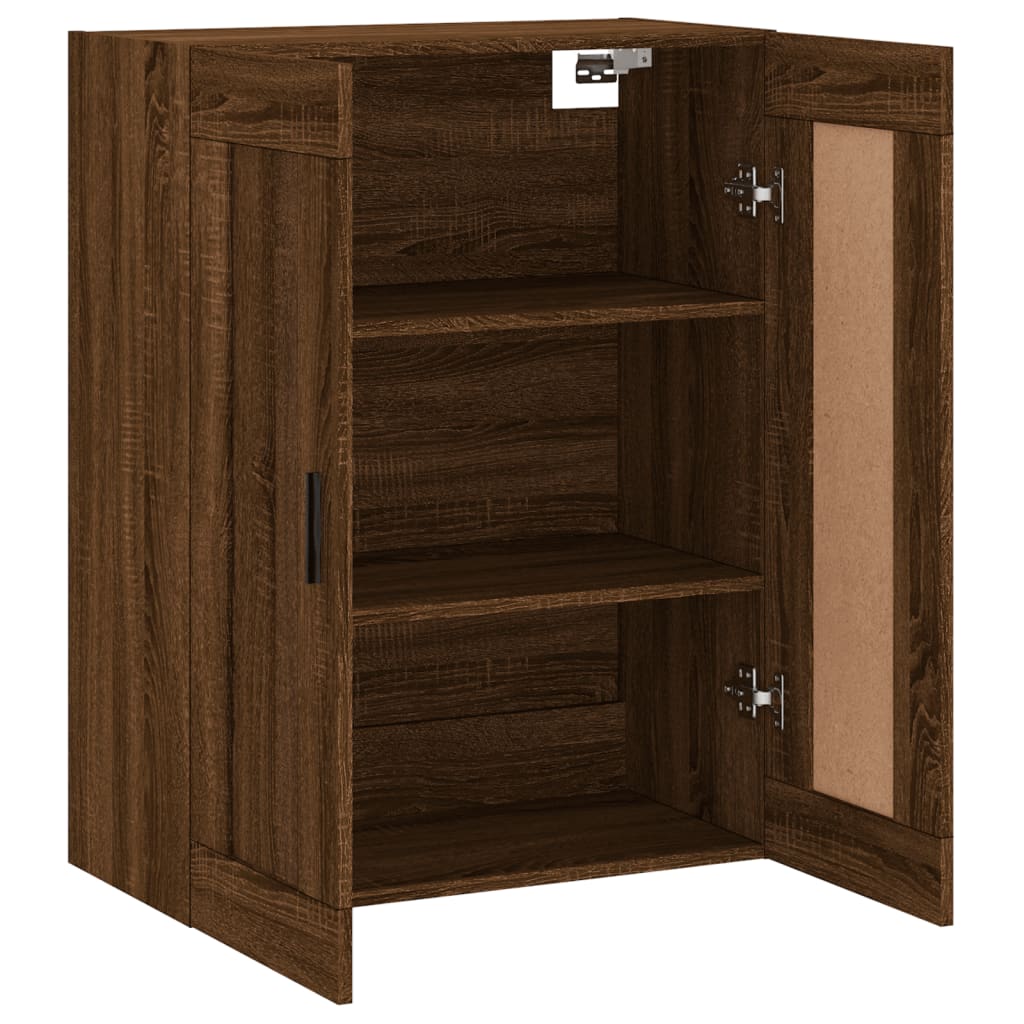 Mobile a Parete Rovere Marrone 69,5x34x90 cm Legno Multistrato - homemem39